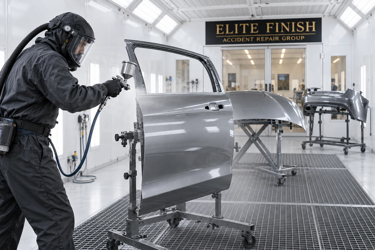 Illustrative individual panel refinishing